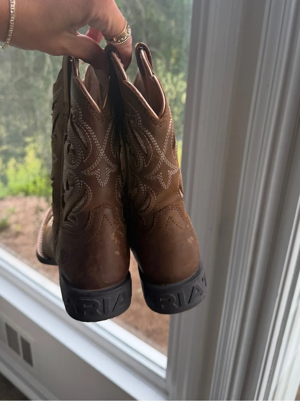 Ariat Kids' Round Up Bliss Western Boot brown 12
